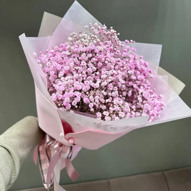 Букет цветов "Букет из розовой гипсофилы" Букет цветов "Букет из розовой гипсофилы"